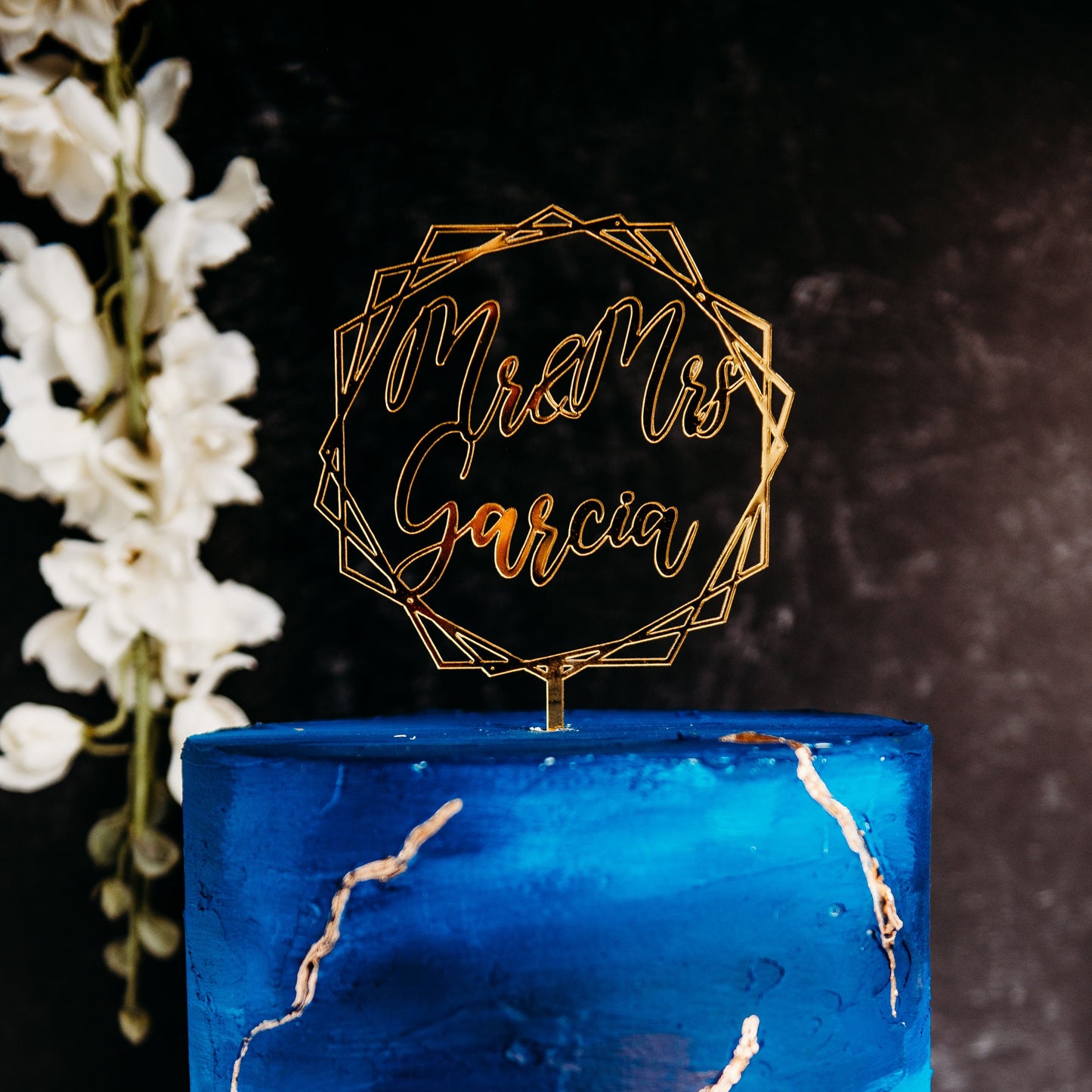 geometric gold mirrored acrylic wedding cake topper custom cake toppers wedding personalized birthday acrylic cake modern last name decor minimalist cake topper custom rustic rustic wedding mr mrs cake caketopper personalized last name candy bar