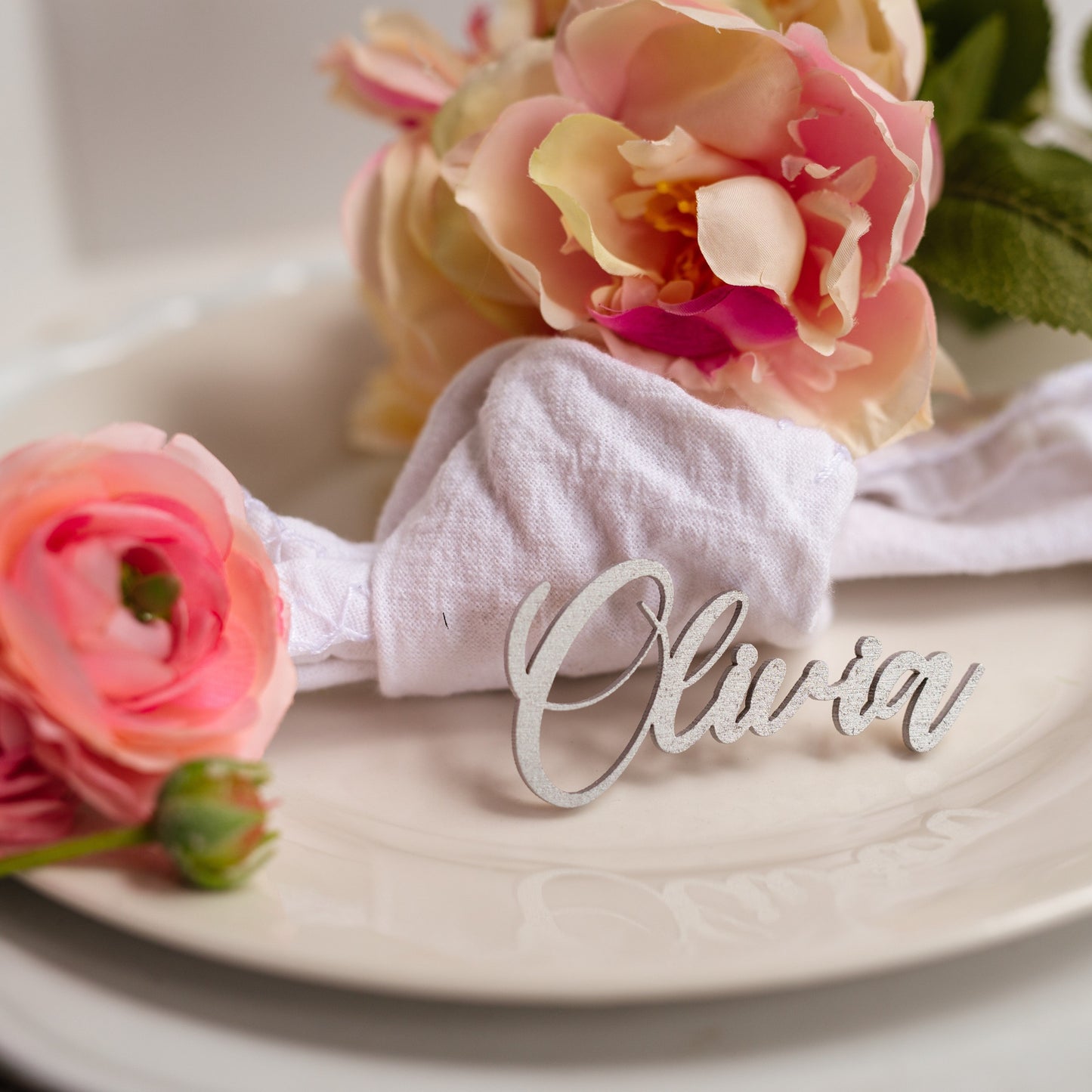 silver wood wedding name tags name tags wood name card name place cards name cards wedding name place setting wooden names wedding place cards bachelorette party wedding favors wedding decor name plate laser cut names