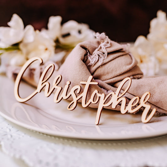 raw wood wedding name tags name tags wood name card name place cards name cards wedding name place setting wooden names wedding place cards bachelorette party wedding favors wedding decor name plate laser cut names