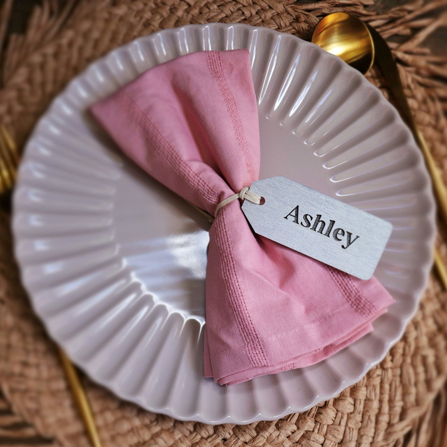gift tag with string engraved silver wooden name tags place cards wooden names name place cards laser cut names name tags for wedding wood name card wedding name tags