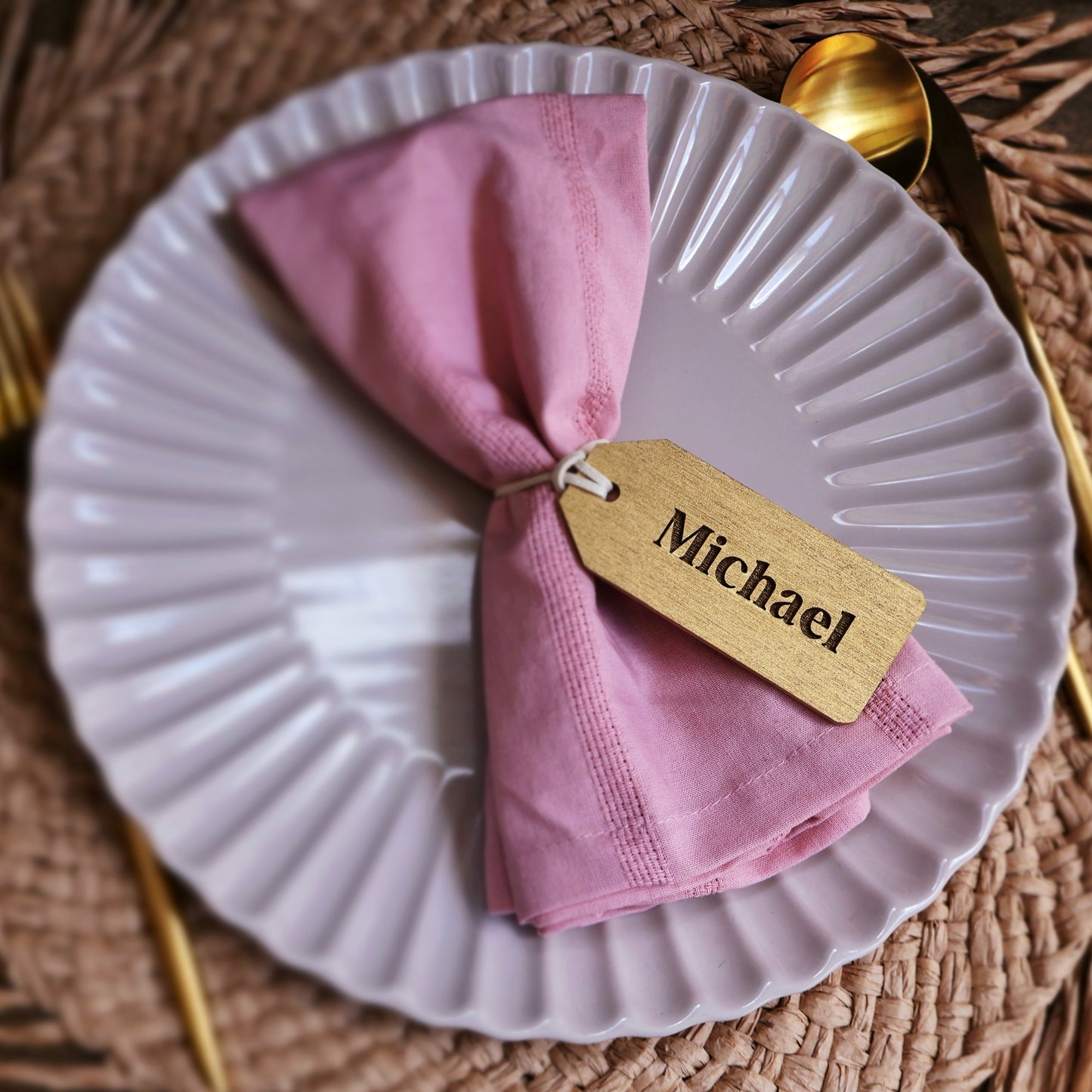 gift tag with string engraved gold wood name tags place cards wooden names name place cards laser cut names name tags for wedding wood name card wedding name tags