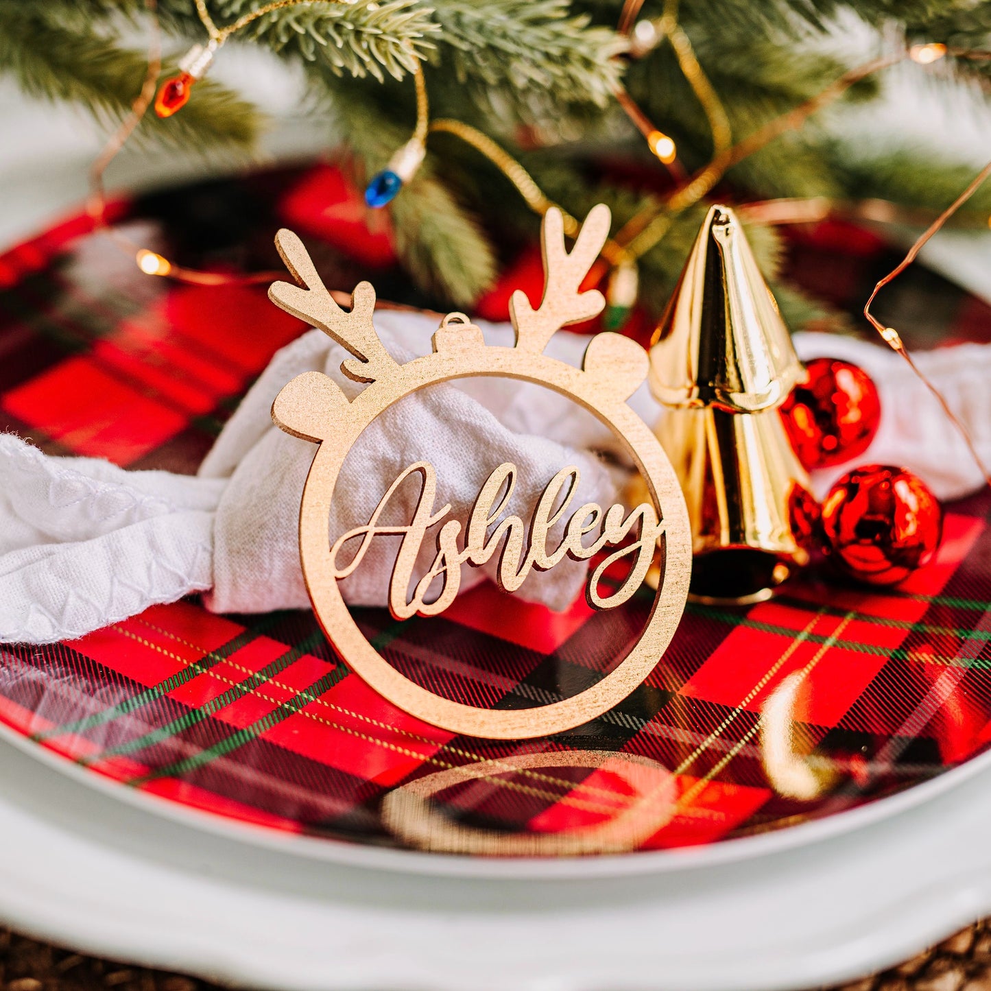 gold wood stocking tags reindeer, stocking name tags, name ornament christmas, christmas place cards, name ornament, christmas name tags, christmas stocking name tags, christmas stocking tags, christmas table decor, christmas stockings tag