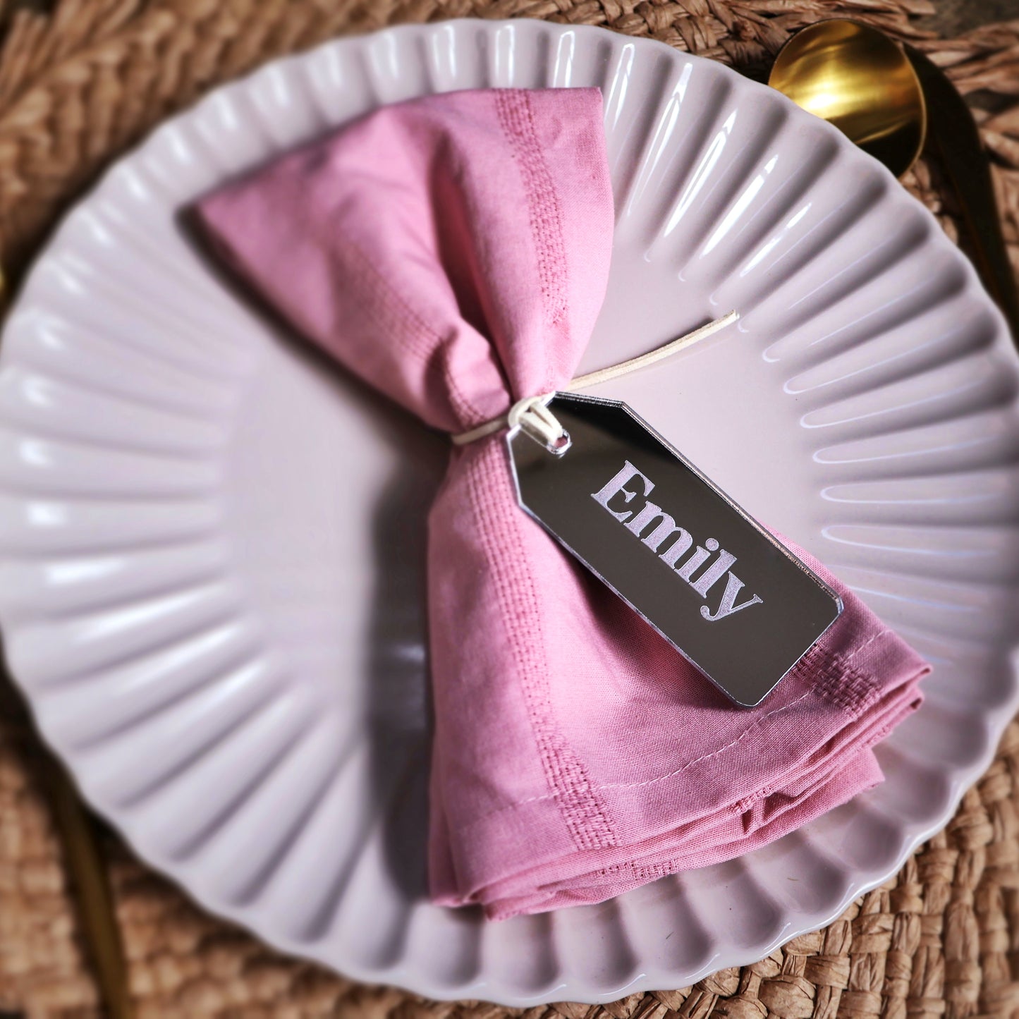 gift tag with string engraved silver mirrored acrylic name tags place cards wooden names name place cards laser cut names name tags for wedding wood name card wedding name tags