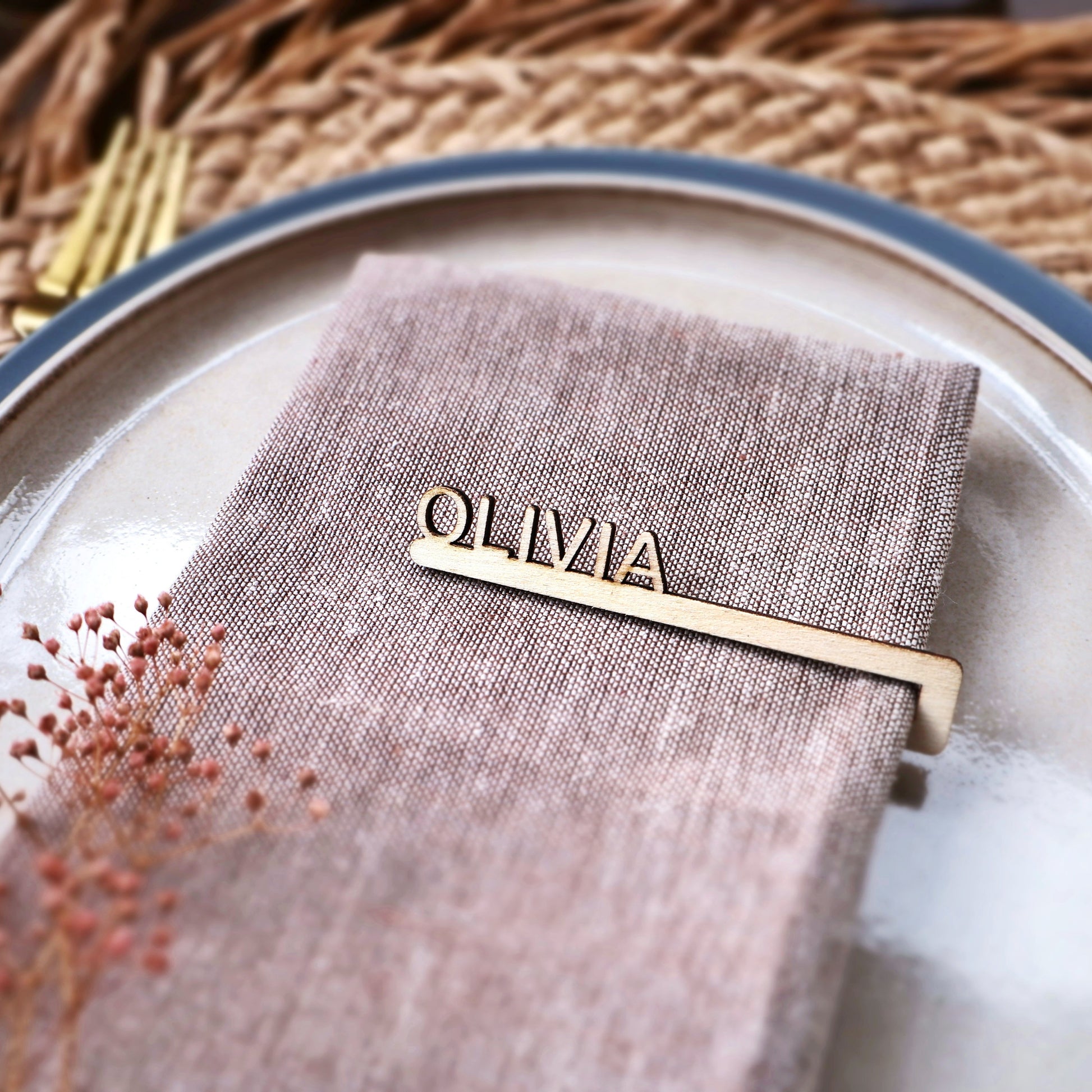 Raw wooden personalized napkin tags custom napkin rings acrylic wedding name cards guest place card bachelorette dinner party name tag stationary place tag napkin rings custom napkin rings wood napkin ring holder name napkin rings wedding decoration