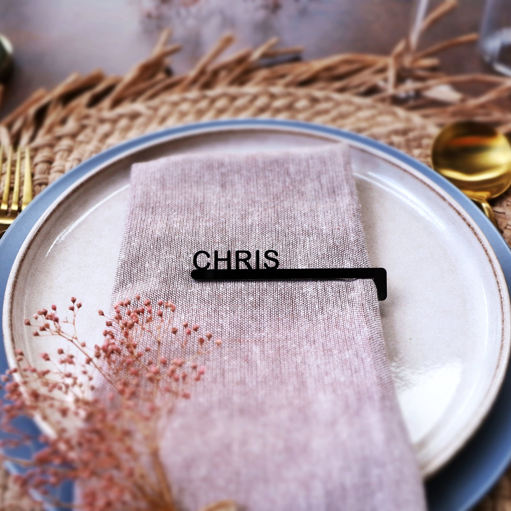 black acrylic personalized napkin tags custom napkin rings wooden wedding name cards guest place card bachelorette dinner party name tag stationary place tag napkin rings custom napkin ring wood napkin ring holder name napkin rings wedding decoration