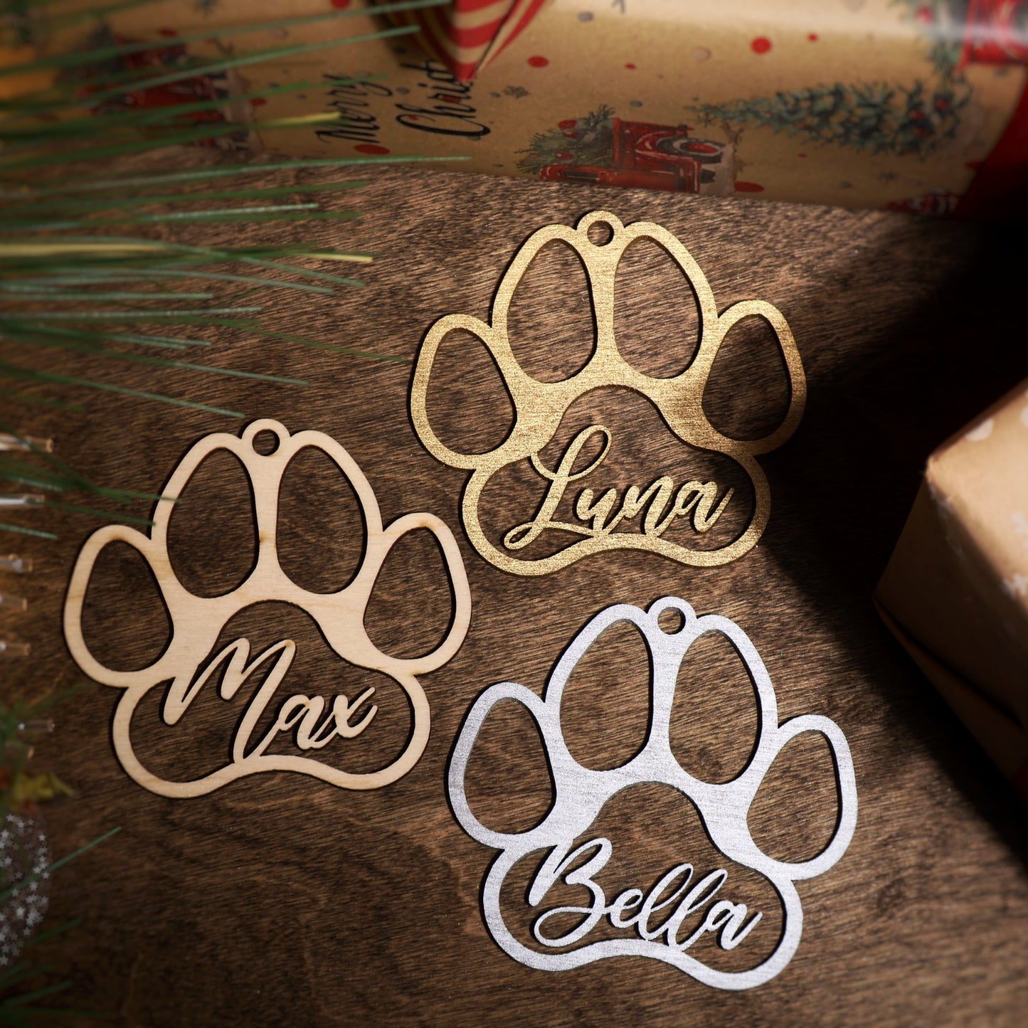 Custom Wood Dog Ornaments
Dog Name Ornament
Pet Lover Gift
Holiday Pet Ornament
Glitter Paw Ornament
Dog Lover Gift
Custom Cat Ornament
Pet Christmas Tag
Personalized Paw Tag
Cat Bone Decor
Pet Stocking Tag
Pet Custom Ornament
Pet xmas Stocking