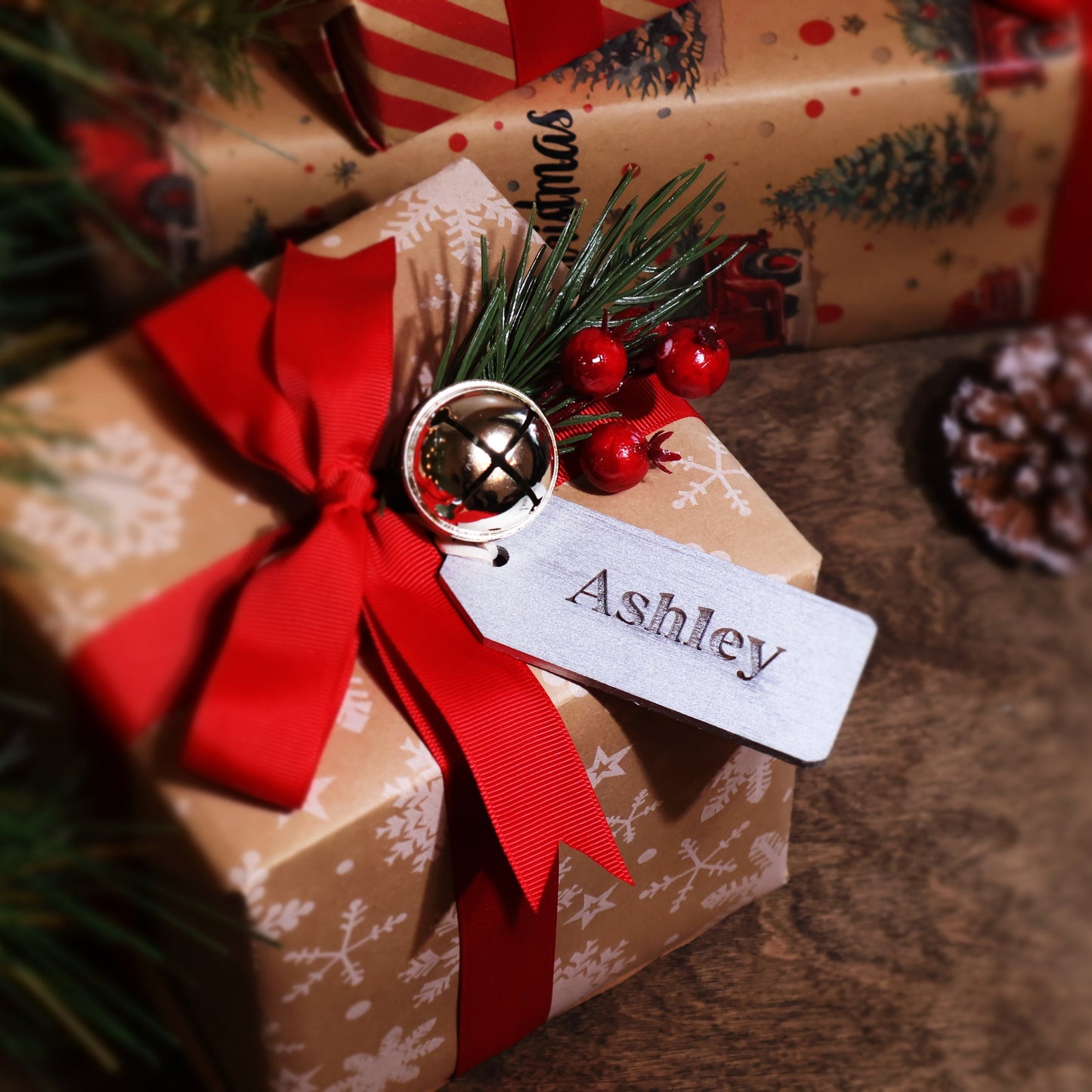 Silver wood christmas place card holiday ornament holiday decor unique holiday gift stocking name tags christmas name tags christmas stocking personalized ornaments christmas stocking name tags Wooden Tree Decor Custom Ornaments
Holiday Gift Tags