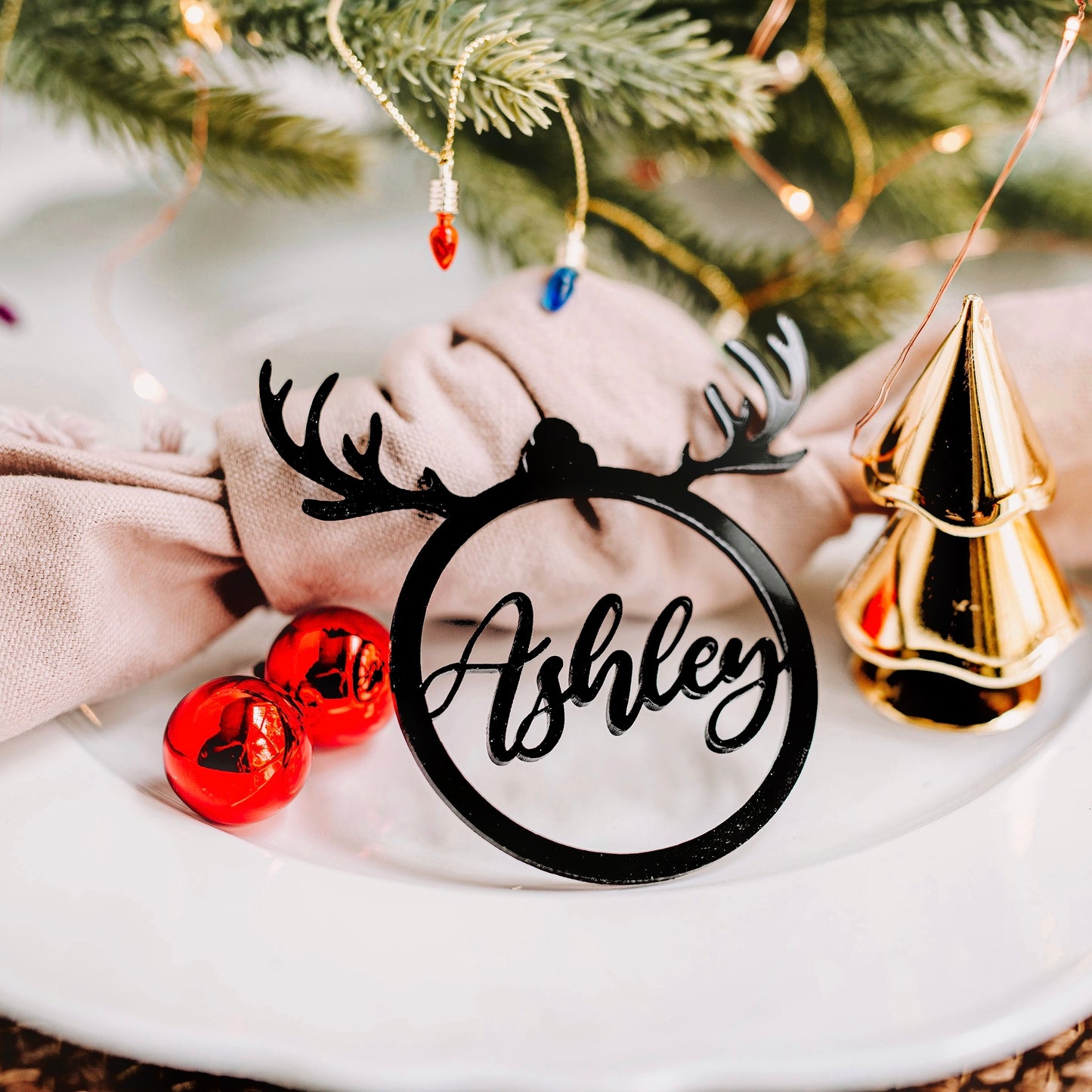 black acrylic stocking tags reindeer, stocking name tags, name ornament christmas, christmas place cards, name ornament, christmas name tags, christmas stocking name tags, christmas stocking tags christmas table decor christmas stockings tag