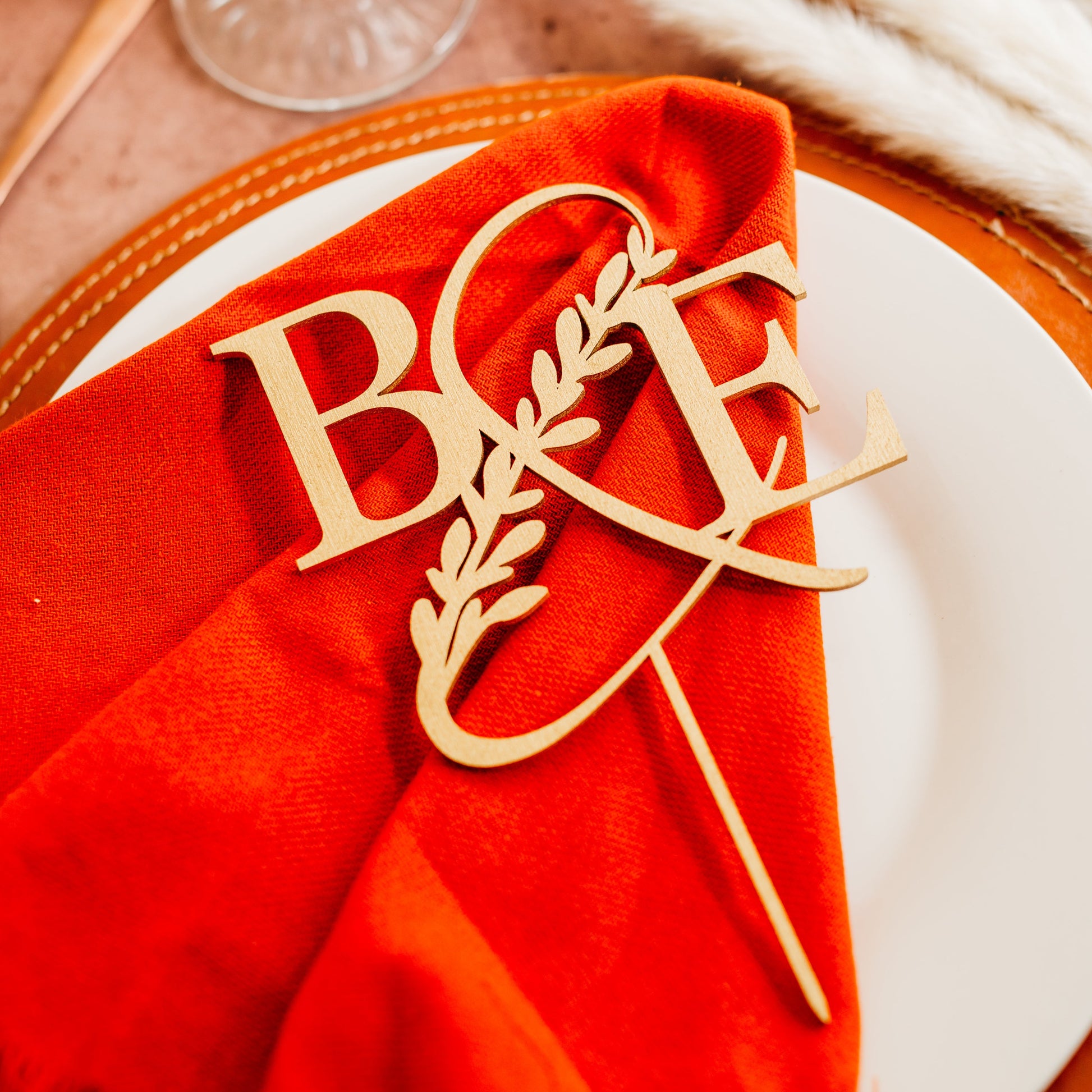 Monogram initials gold wood wedding cake topper custom cake toppers wedding personalized acrylic cake modern last name decor minimalist cake topper custom rustic rustic wedding mr mrs cake topper caketopper personalized topper name topper candy bar