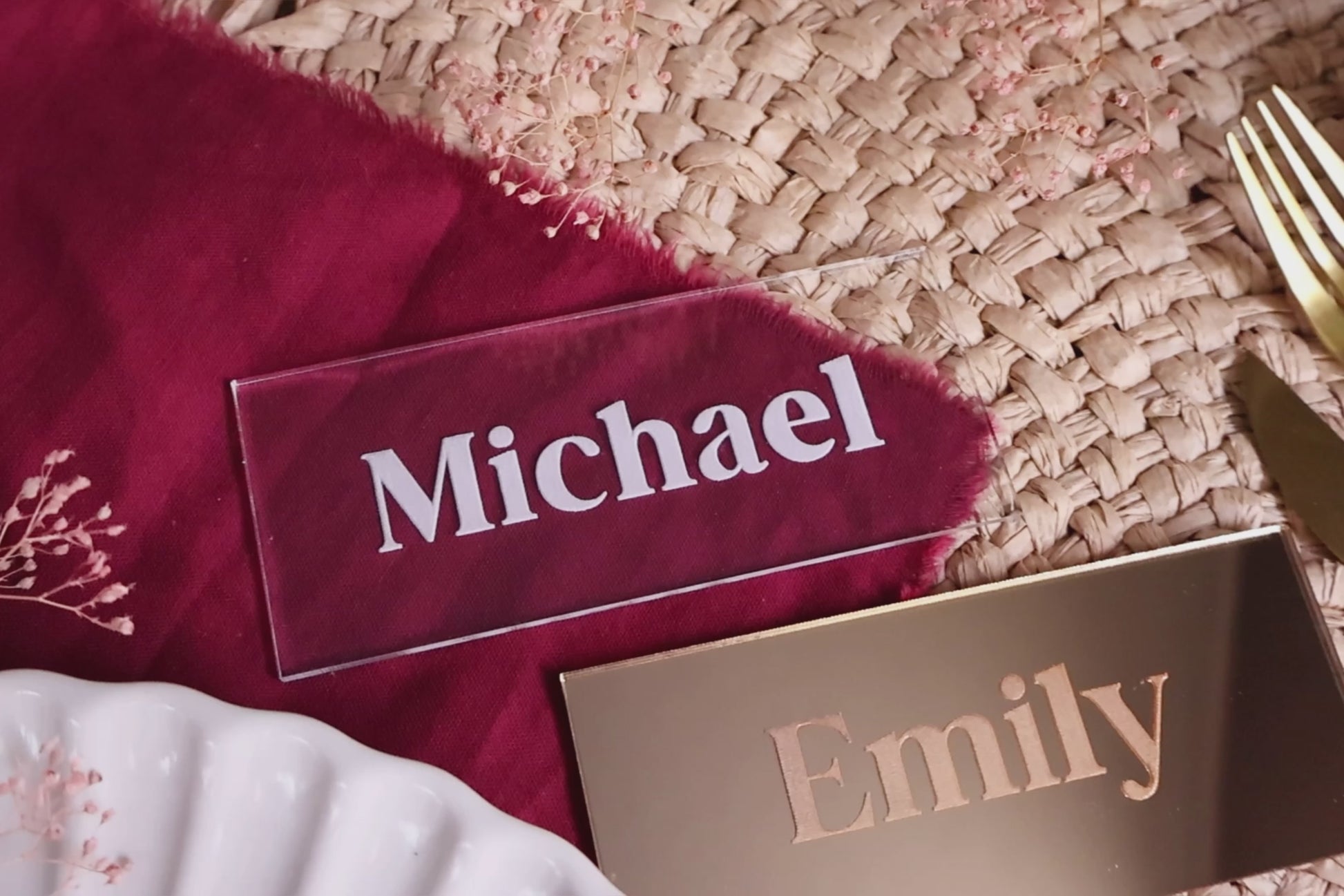 rectangle acrylic name plate name cards wedding place cards place setting wood name card napkin half circle tag acrylic name tags round tags rustic wedding wooden wedding decor wedding place cards Wedding decoration Wedding place card