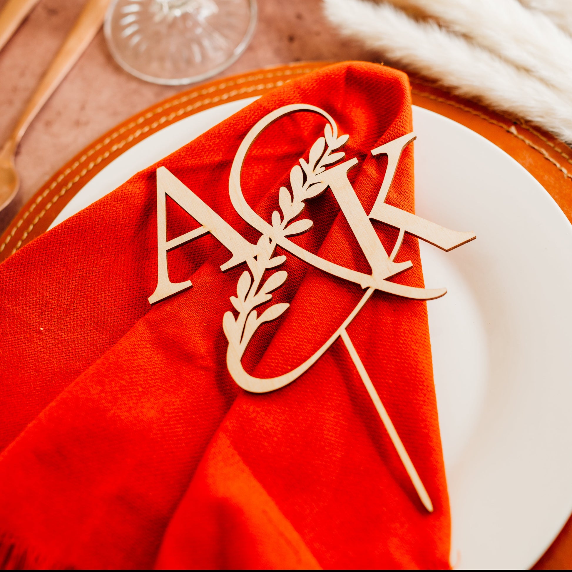 Monogram initials raw wood wedding cake topper custom cake toppers wedding personalized acrylic cake modern last name decor minimalist cake topper custom rustic rustic wedding mr mrs cake topper caketopper personalized topper name topper candy bar