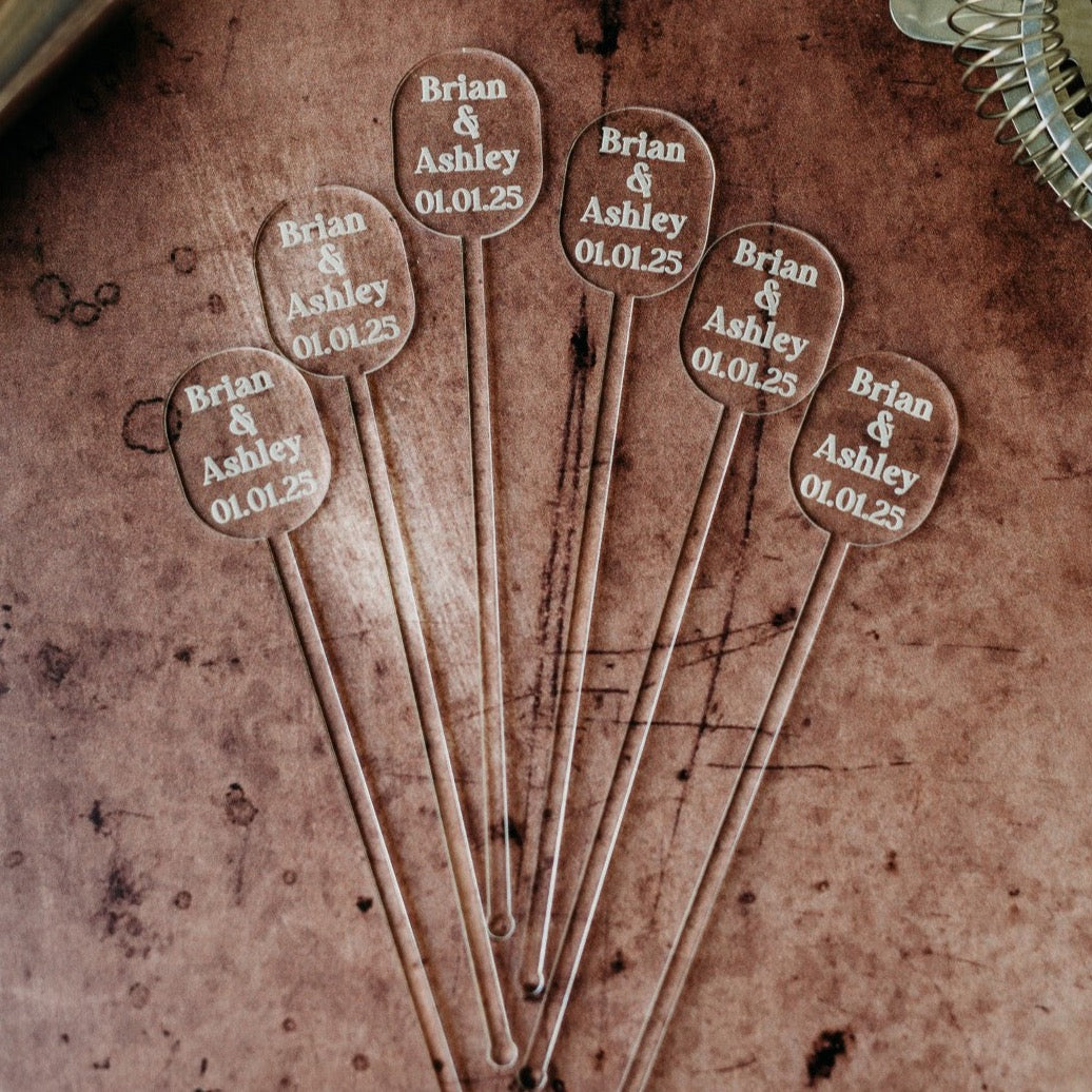 Oval Acrylic Stirrers - $1.24 each