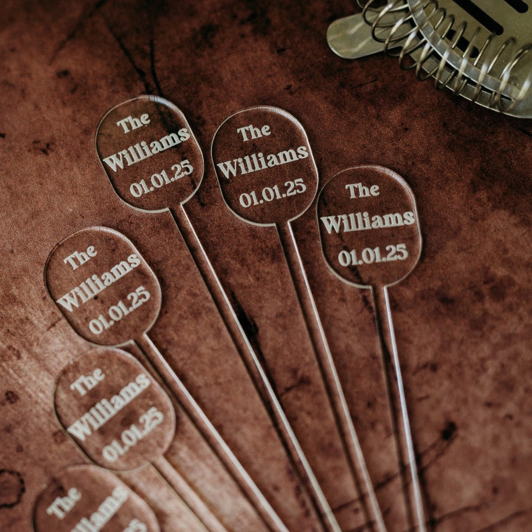 Oval Acrylic Stirrers - $1.24 each