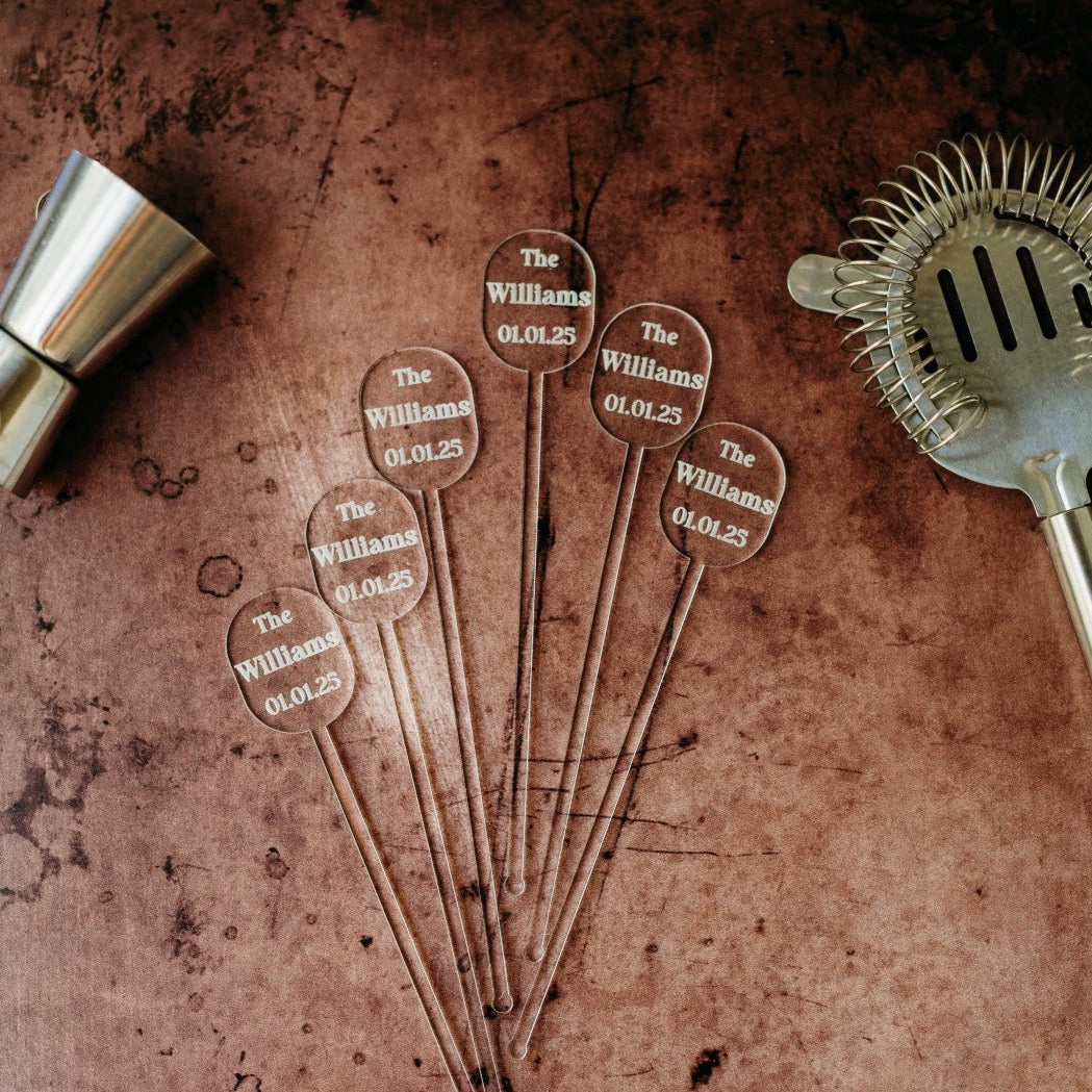 Oval Acrylic Stirrers - $1.24 each