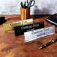 placa de nombre de escritorio senal de mesa adhesiva placa de oficina de madera personalizada placa con logotipo de empresa placa ejecutiva grabada regalo para de trabajo placa ejecutiva de oficina nuevo trabajo placa personalizada título logotipo
