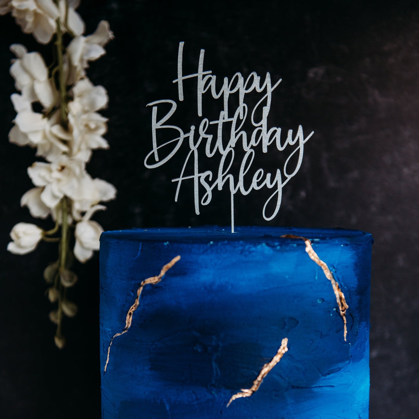 happy birthday silver wood cake topper  cake topper cake toppers wedding custom cake topper cake topper rustic rustic anniversary topper caketopper cake topper custom personalized topper acrylic cake topper wood cake topper last name topper candy bar