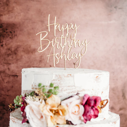 happy birthday raw wood cake topper  cake topper cake toppers wedding custom cake topper cake topper rustic rustic anniversary topper caketopper cake topper custom personalized topper acrylic cake topper wood cake topper last name topper candy bar