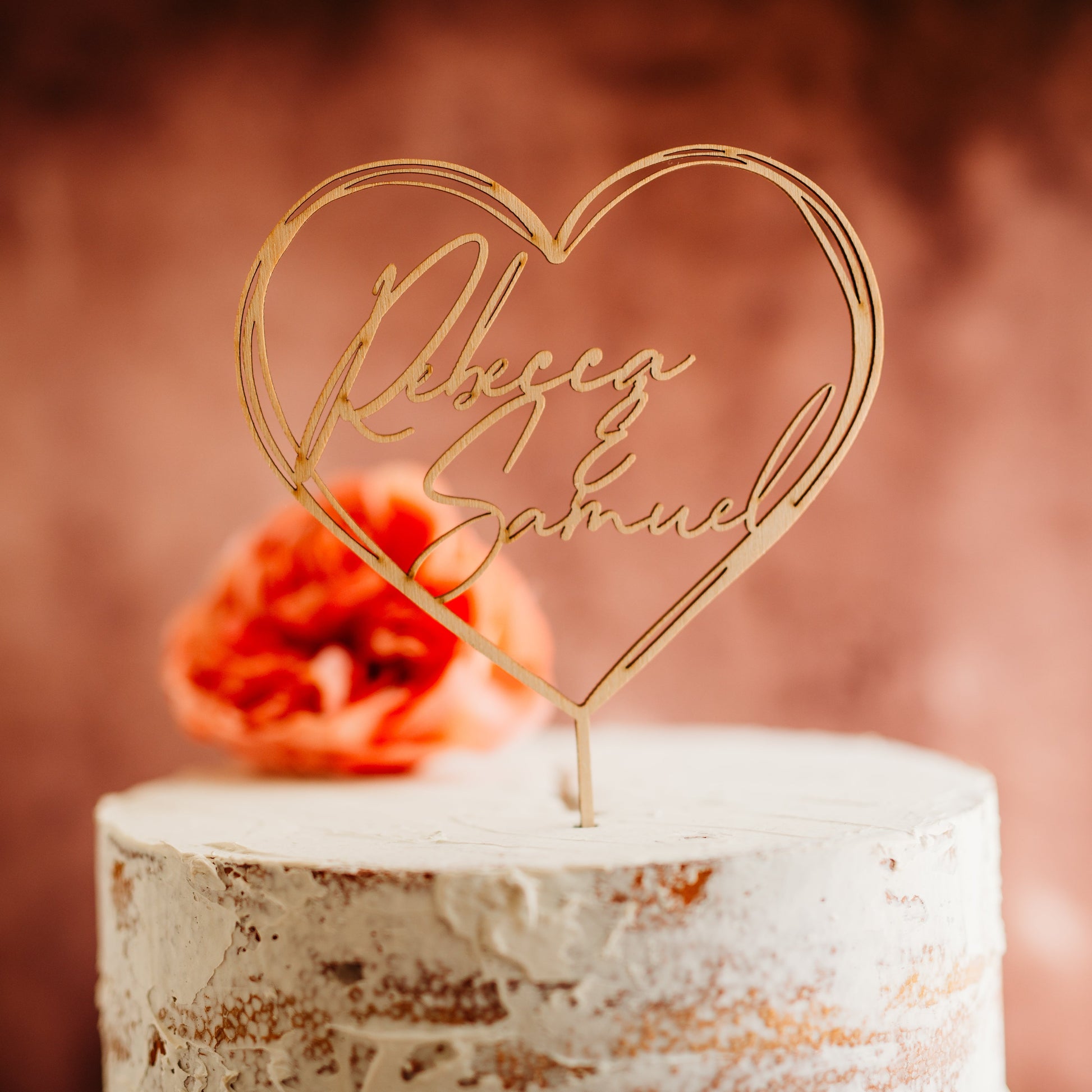 heart shaped raw wood wedding cake topper custom cake toppers wedding personalized anniversary acrylic cake modern last name decor minimalist cake topper custom rustic rustic wedding mr mrs cake topper caketopper personalized last name candy bar