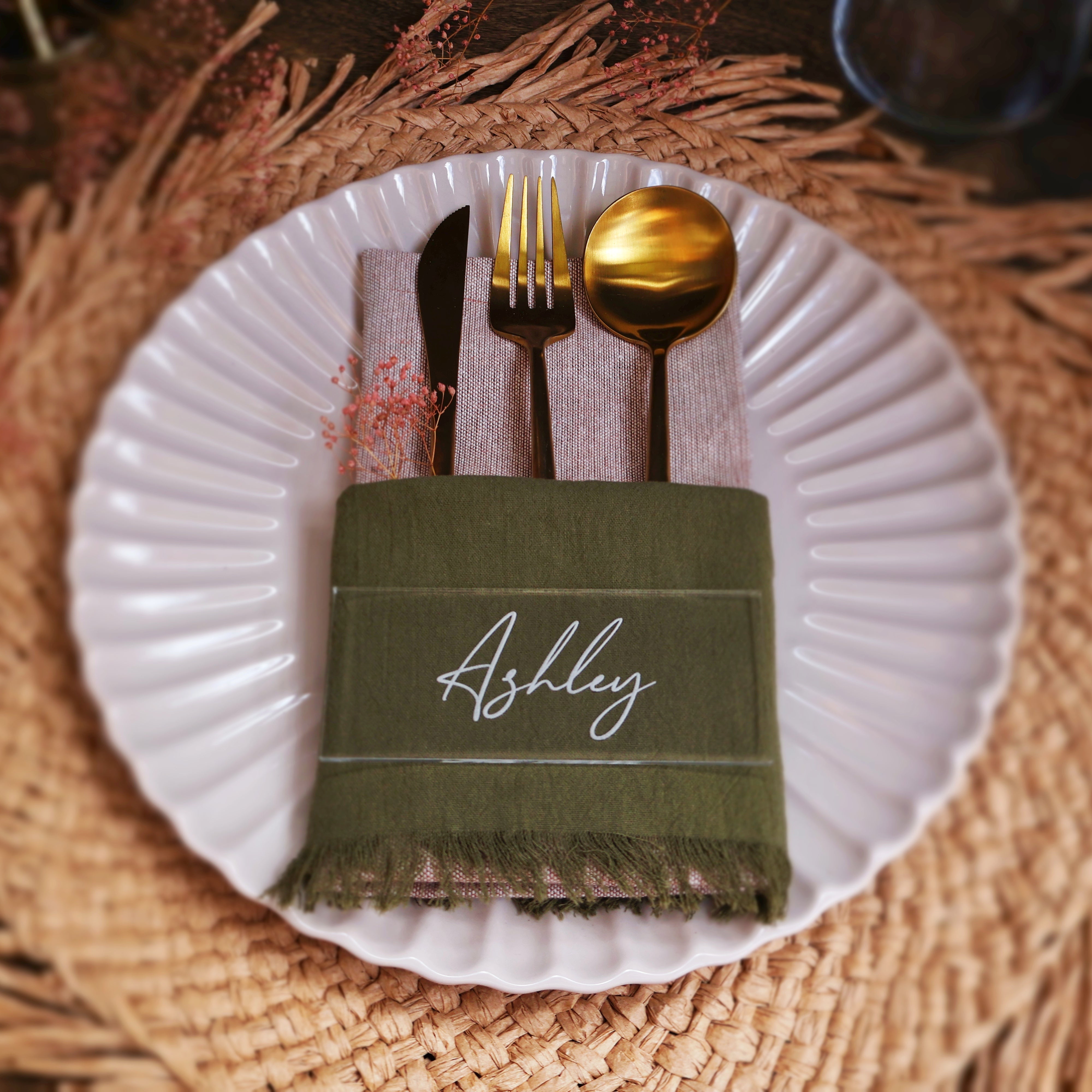 Rectangular place cards name tags – K&K Arts