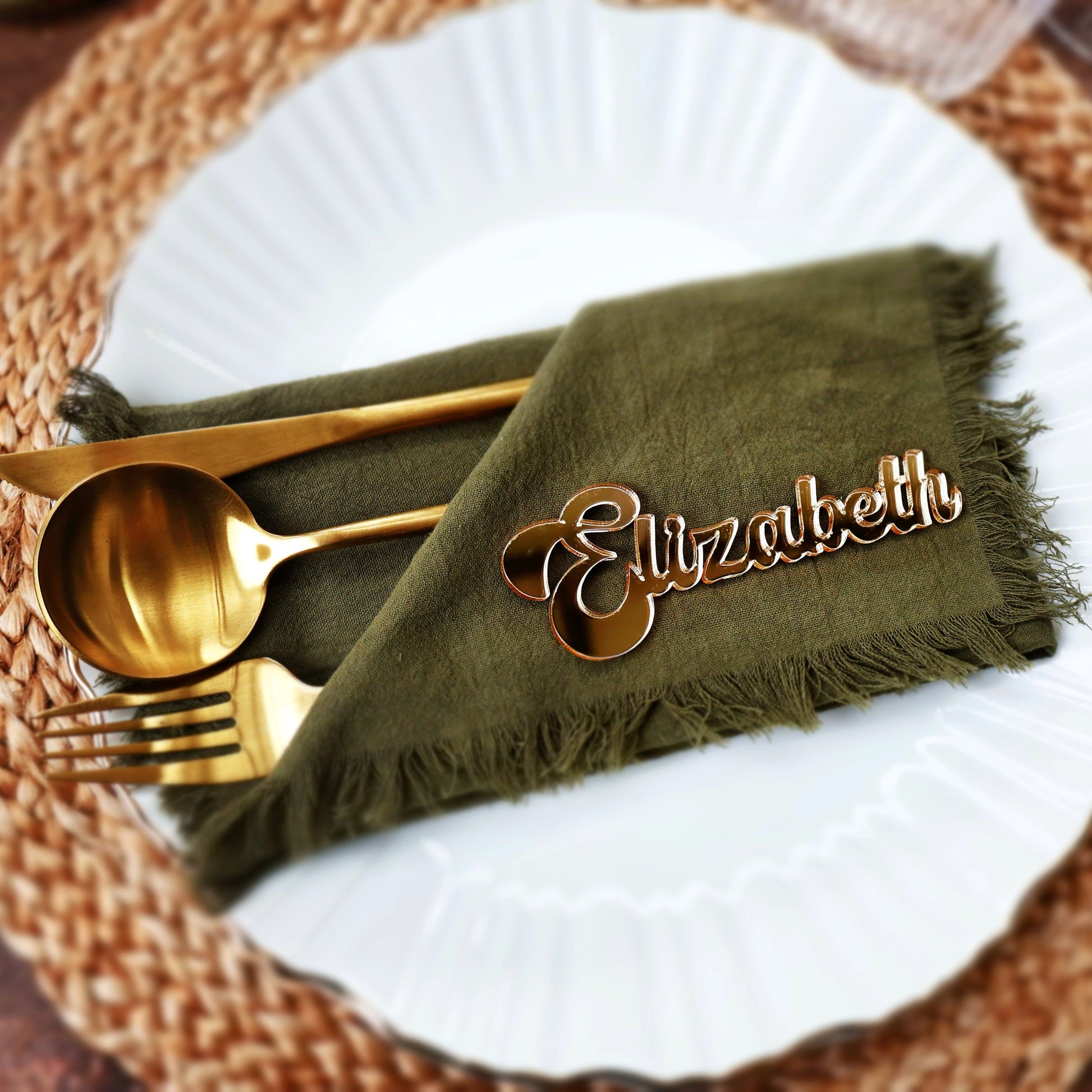gold mirror retro vintage groovy acrylic wedding name tags name tags wood name card groovy retro name cards wedding name place setting wooden names bridal shower place cards bachelorette party wedding favors  wedding decor  name plate rehearsal dinner bridal party graduation