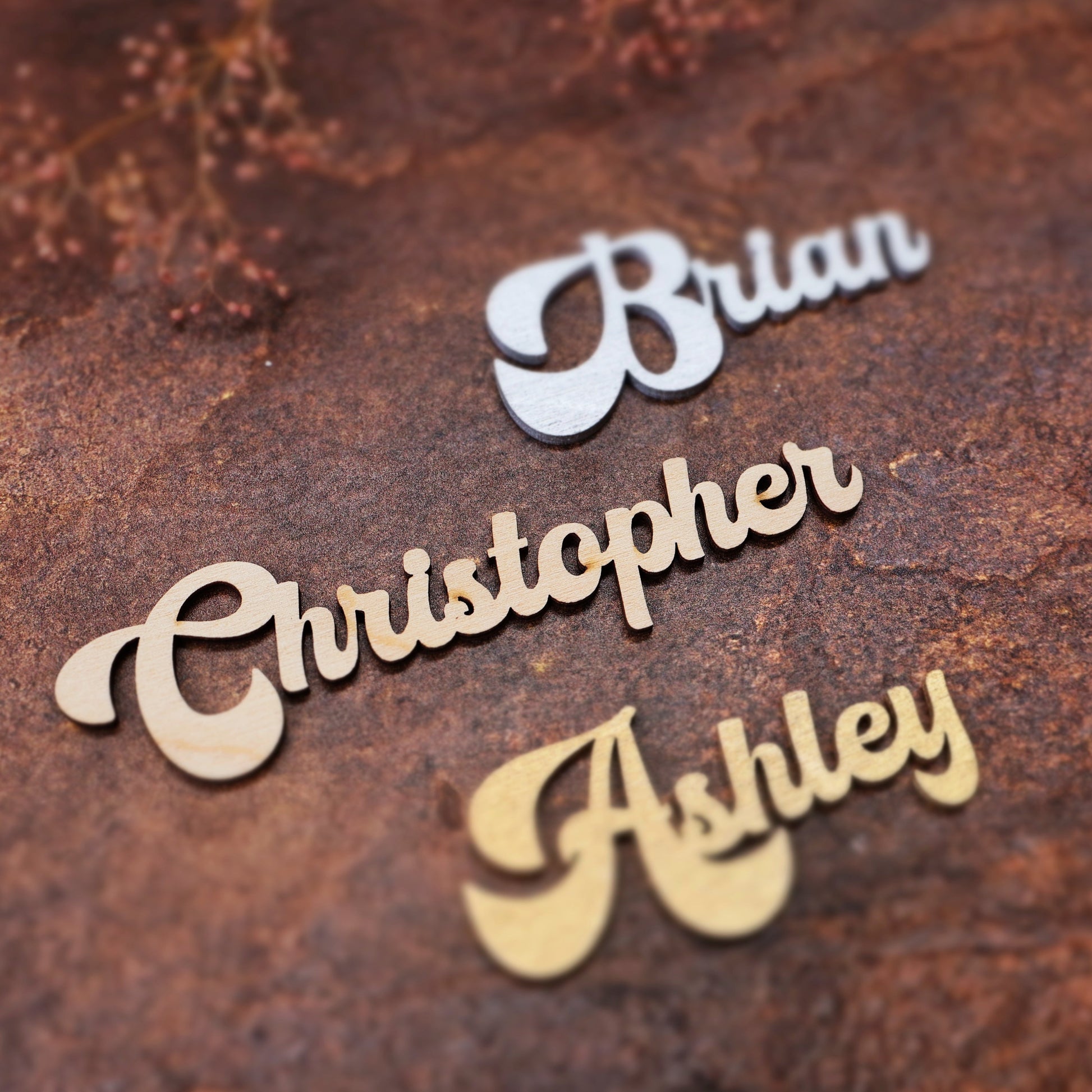 retro wedding name tags name tags wood name card groovy retro name cards wedding name place setting wooden names bridal shower place cards bachelorette party wedding favors  wedding decor  name plate rehearsal dinner bridal party graduation