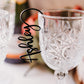 drink tags drink charms black acrylic custom drink tags drink tags wedding wine glass charms drink tag wedding seating chart wedding drink tags champagne seating chart seating chart bachelorette party celebration name table number cocktail