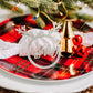 silver glitter acrylic stocking tags reindeer, stocking name tags, name ornament christmas, christmas place cards, name ornament, christmas name tags, christmas stocking name tags, christmas stocking tags christmas table decor christmas stockings tag