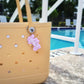 acrylic keychain pastel lavender with white wire steel ring custom name keychain bogg bag charm name keychain bag accessories name key chain School Tag Lunchbox name Backpack tags gym bag name Custom Name Charm Diaper Bag Tag bogg bag keychain