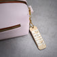 raw wood and white acrylic keychains custom name keychain bogg bag charm name keychain bag accessories name key chain School Tag Lunchbox name Backpack tags gym bag name Custom Name Charm Diaper Bag Tag bogg bag keychain