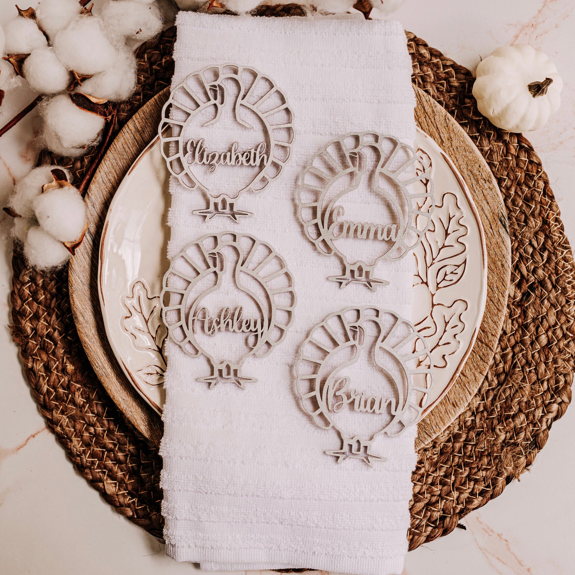 silver wood turkey name decor friendsgiving place card thanksgiving table Friendsgiving thanksgiving gift fall wedding decor friendsgiving gifts fall party decor fall seasonal decor pumpkin decor cutout wooden name rustic fall thanksgiving favors