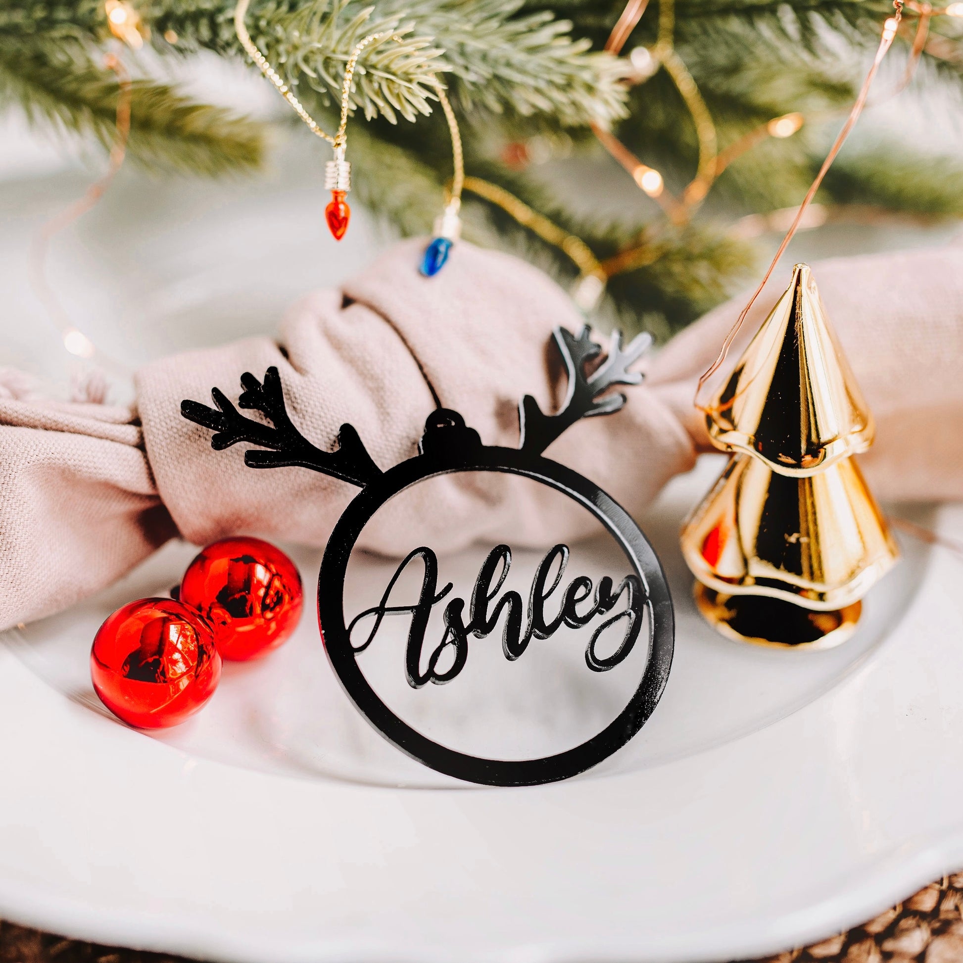 black acrylic stocking tags reindeer, stocking name tags, name ornament christmas, christmas place cards, name ornament, christmas name tags, christmas stocking name tags, christmas stocking tags christmas table decor christmas stockings tag