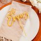 Modern script gold mirrored acrylic wedding cake topper custom cake toppers wedding personalized acrylic cake modern decor minimalist cake topper custom rustic rustic wedding mr mrs cake topper caketopper personalized topper topper candy bar