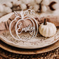 silver wood pumpkin name decor friendsgiving place card thanksgiving table Friendsgiving thanksgiving gift fall wedding decor friendsgiving gifts fall party decor fall seasonal decor pumpkin decor cutout wooden name rustic fall thanksgiving favors