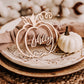 gold wood pumpkin name decor friendsgiving place card thanksgiving table Friendsgiving thanksgiving gift fall wedding decor friendsgiving gifts fall party decor fall seasonal decor pumpkin decor cutout wooden name rustic fall thanksgiving favors