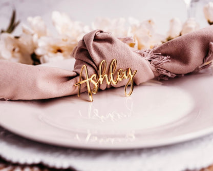 Name Tag - Gold Acrylic
