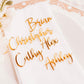 Name Tag - Gold Acrylic