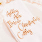 Name Tag - Gold Wood