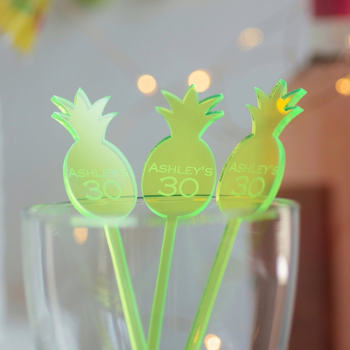 Pineapple Acrylic Stirrers - $0.90 each
